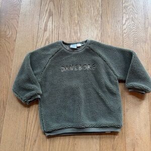 Zara Unisex " DANEBORG " Greenland Sherpa green Sweatshirt toddler 3-4 years